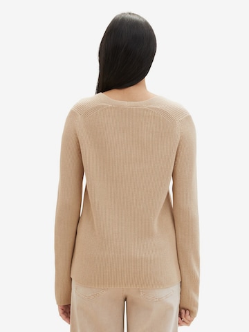 TOM TAILOR Pullover in Beige