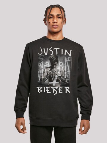 Sweat-shirt 'Justin Bieber Purpose Album Cover' F4NT4STIC en noir : devant