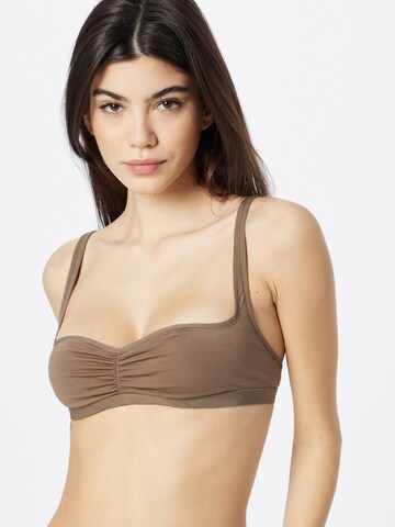 Bustier Soutien-gorge 'MIA' Samsøe Samsøe en marron : devant