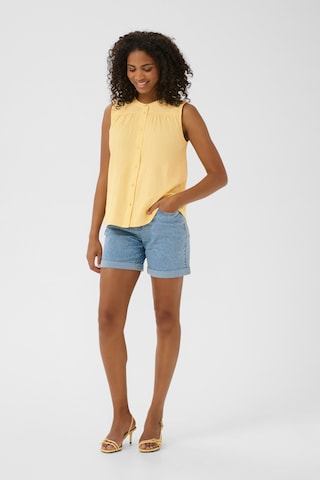Kaffe Blouse in Geel