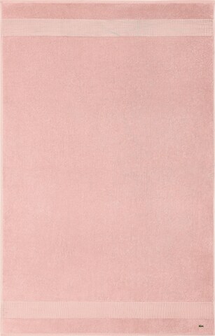 LACOSTE Shower Towel 'L LE CROCO' in Pink: front