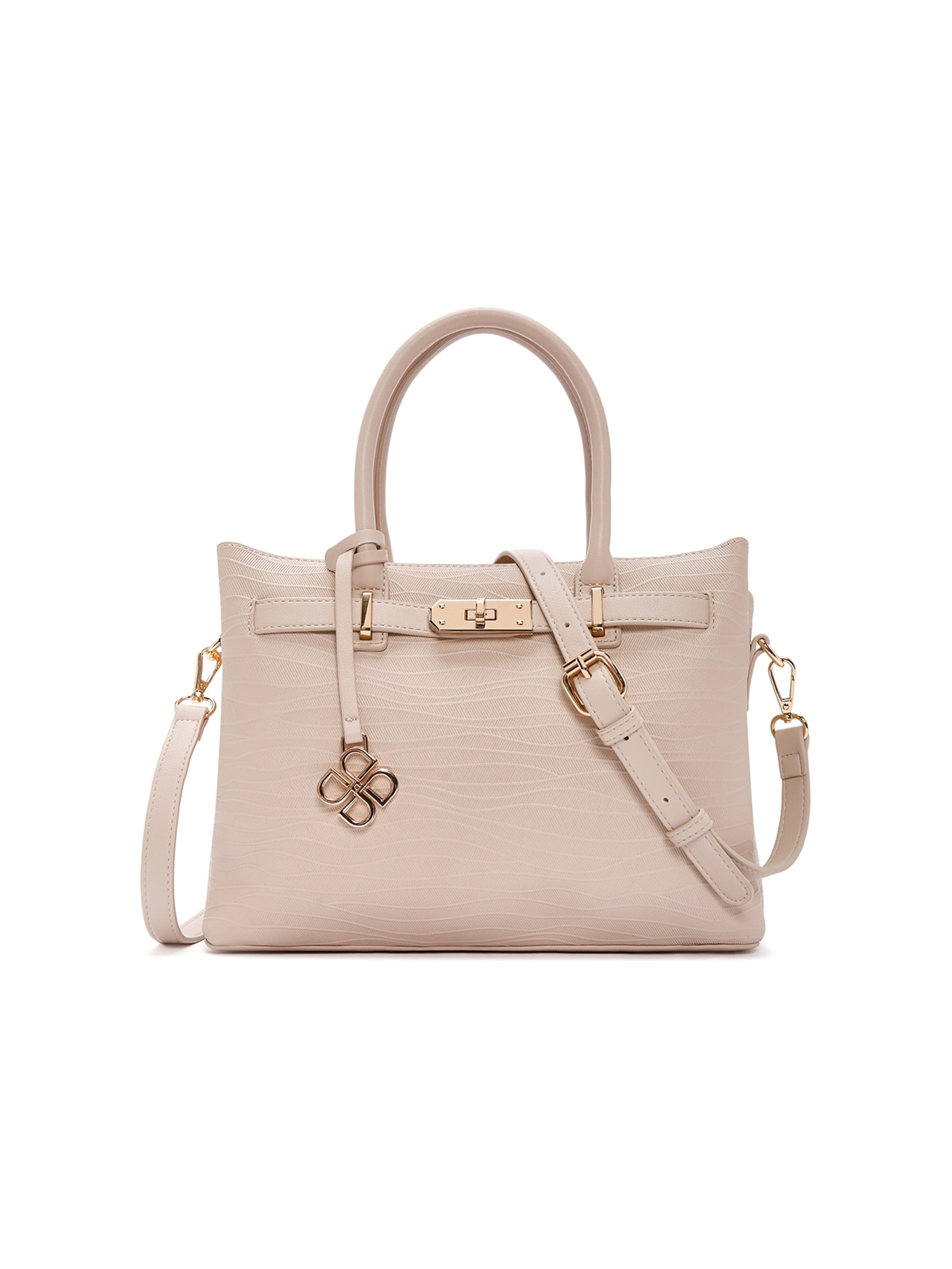 Derimod - Bolso de mano en beige: frente
