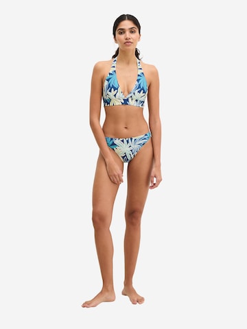 Marc O'Polo Bikini Bottoms ' Bohemian Leaf ' in Blue: front