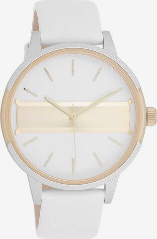 OOZOO Analog Watch in White: front