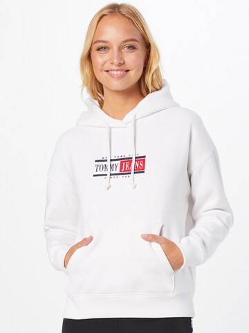 Tommy Jeans Sweatshirt in White: front