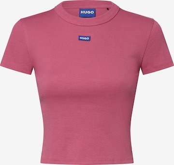 T-shirt HUGO en rose : devant