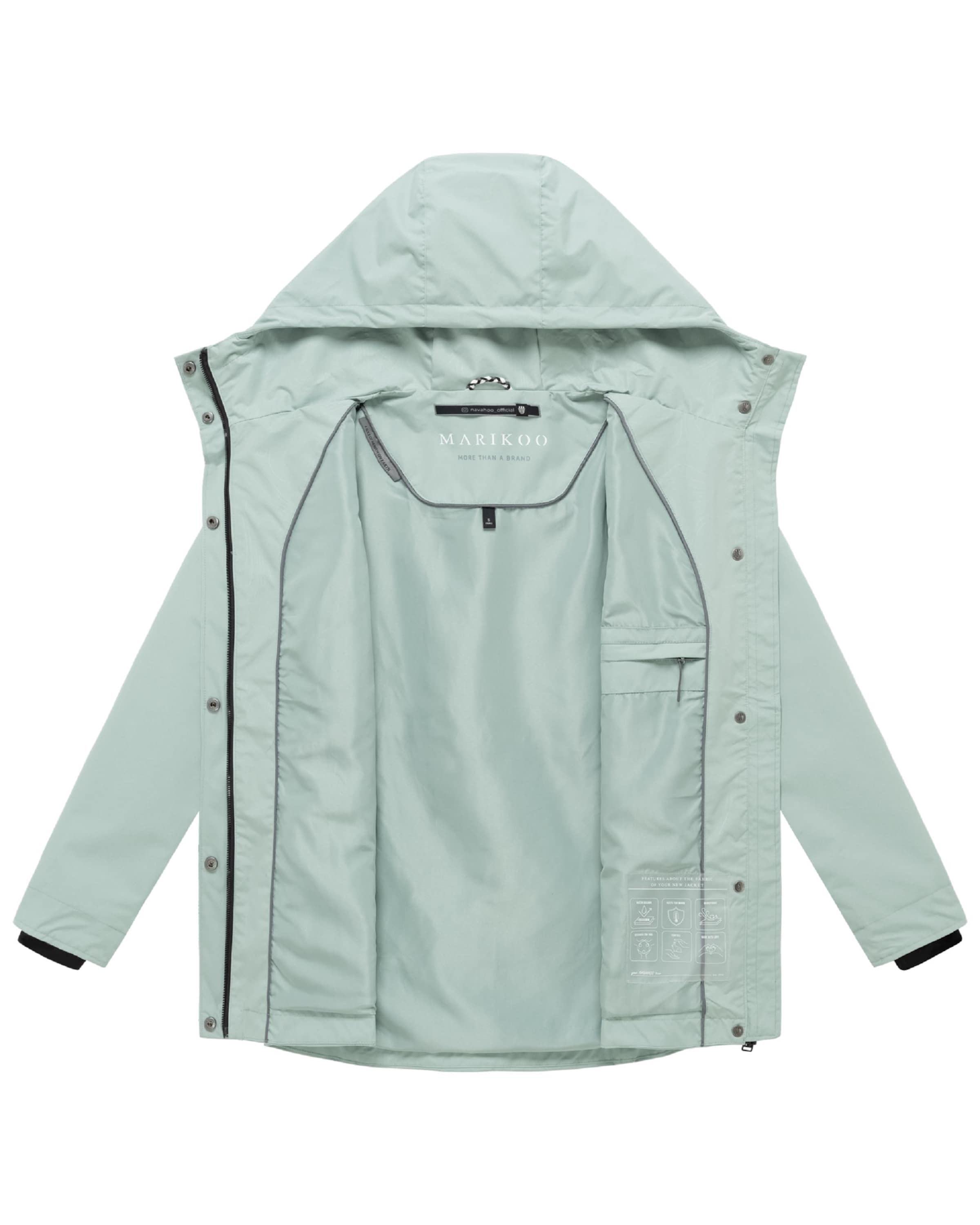 Parka mi-saison 'Bonbonparty 16' MARIKOO en vert