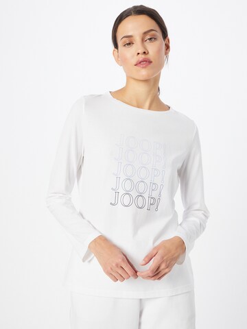 JOOP! Pajama Shirt in White: front