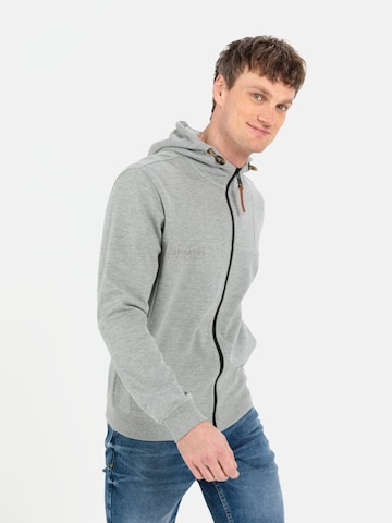 CAMEL ACTIVE Zip-Up Hoodie in Grey