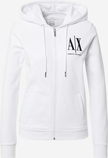 ARMANI EXCHANGE Veste de survêtement '8NYM22' en noir / blanc, Vue avec produit