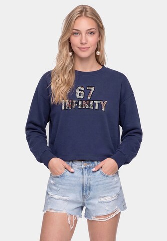 MYMO - Sweatshirt em azul: frente