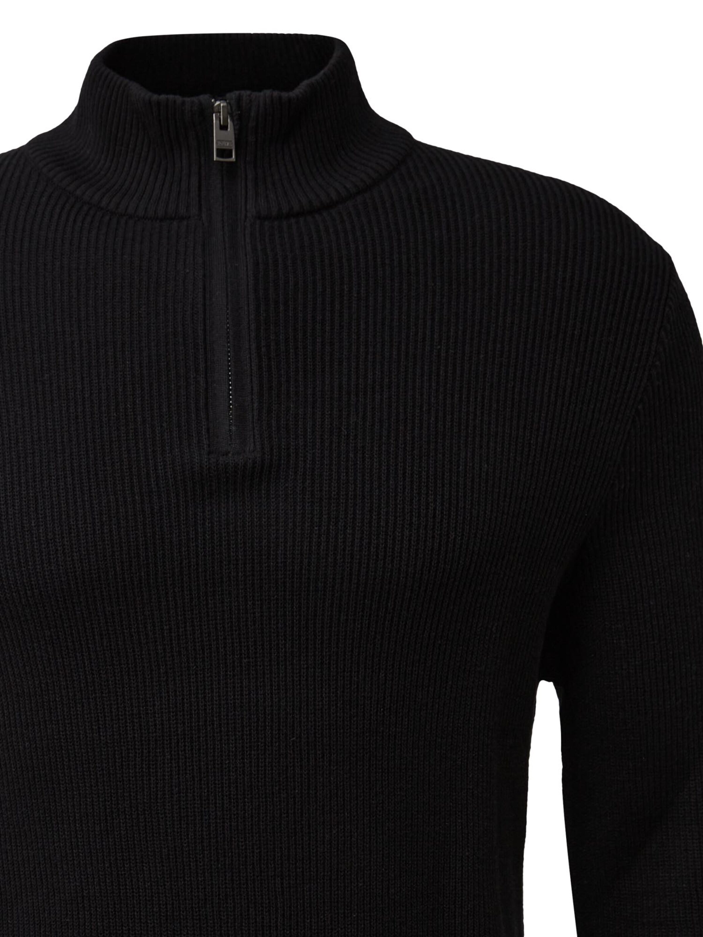 s.Oliver Pullover 'Basic' in Schwarz