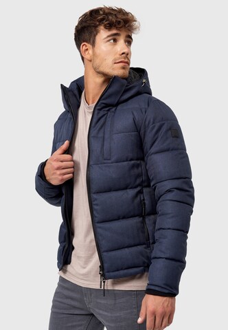 INDICODE JEANS Winterjas ' Hebert ' in Blauw
