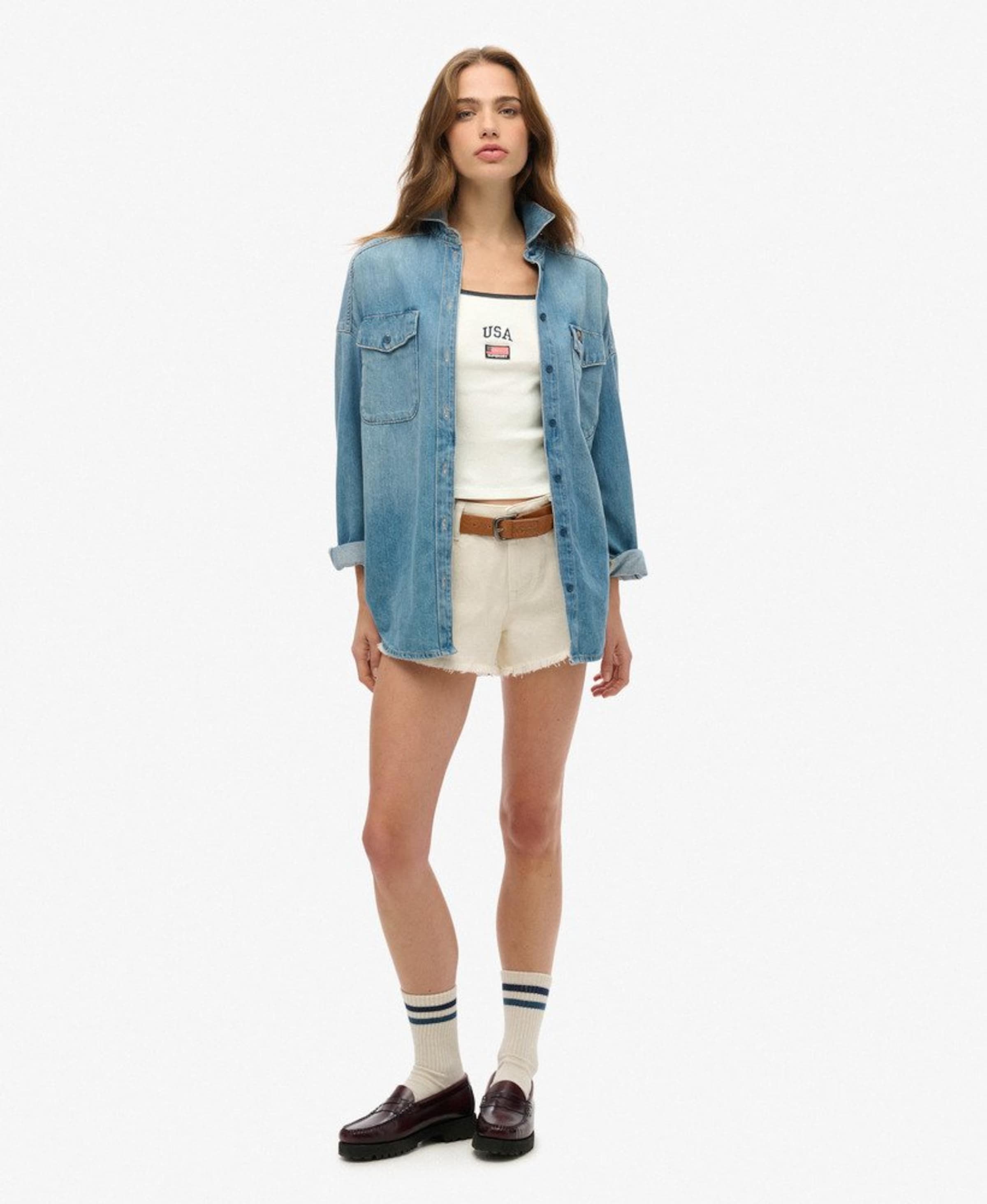 Haut Superdry & Co en blanc