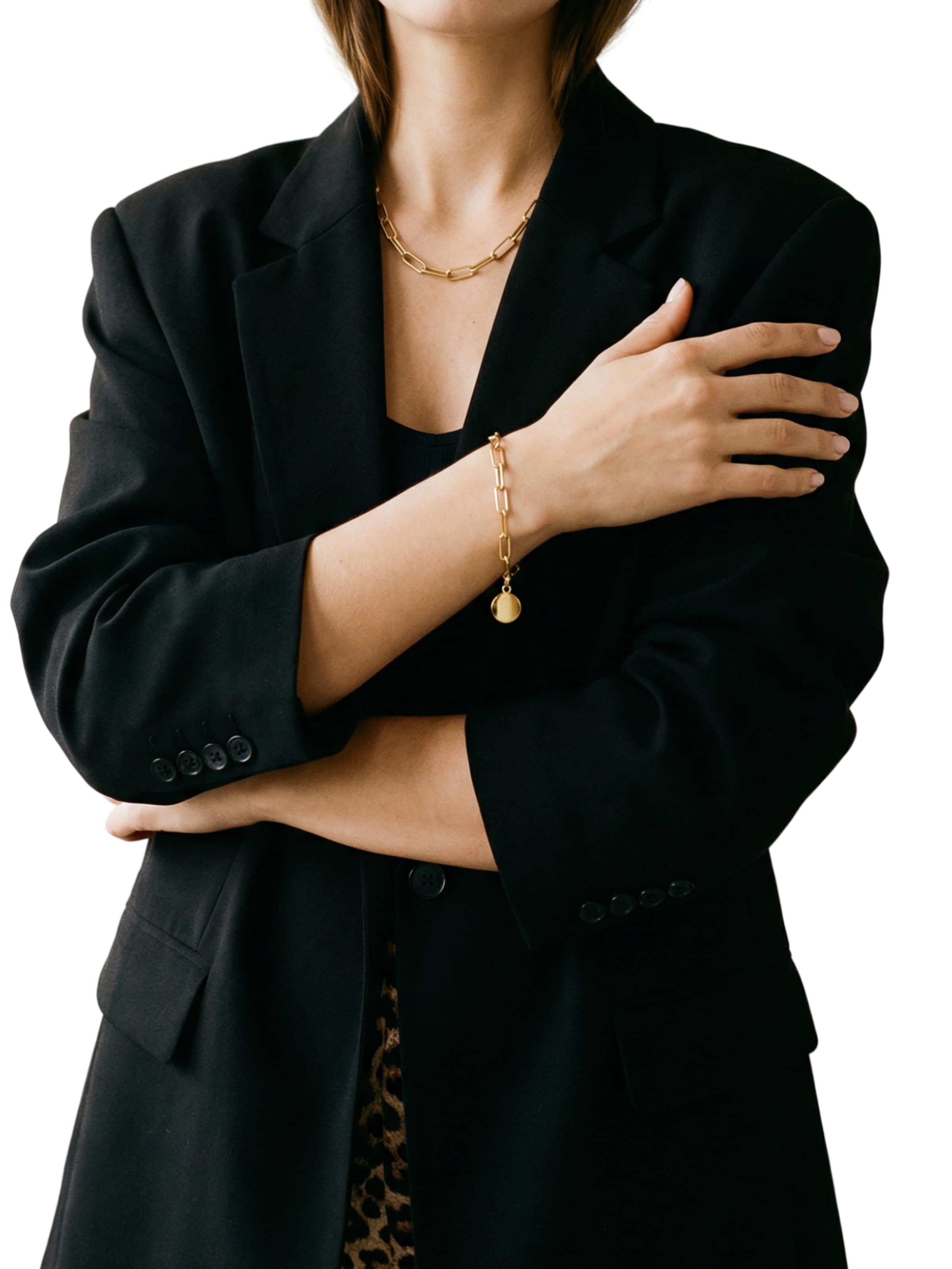 lePelou Kette 'LINKA'‌‌‌ in Gold