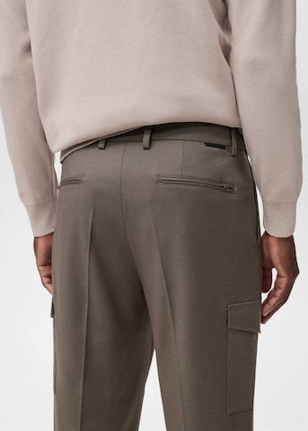MANGO MAN Slimfit Hose 'Daytona' in Braun