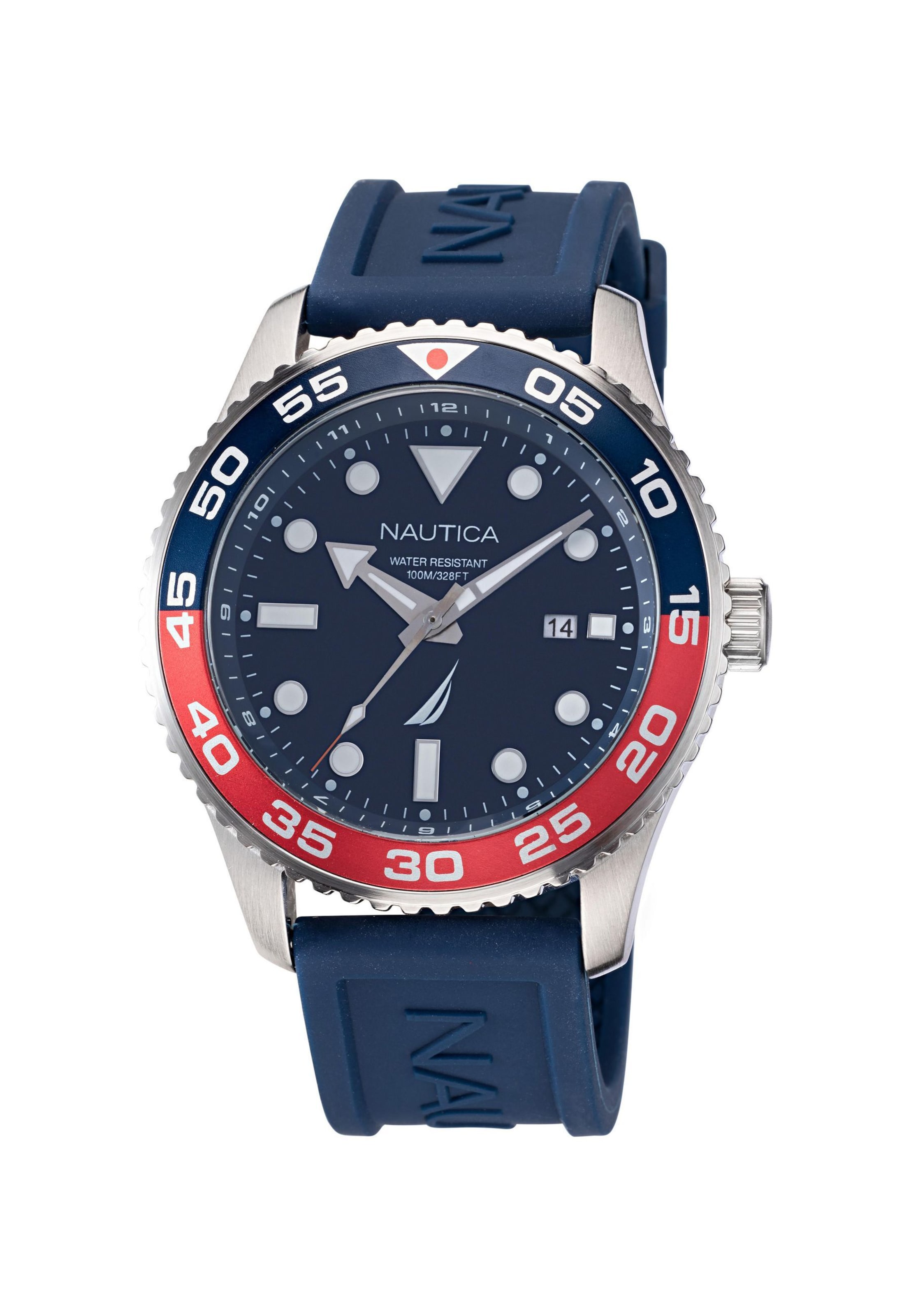 Montre à affichage analogique ' PACIFIC BEACH ' NAUTICA en bleu : devant
