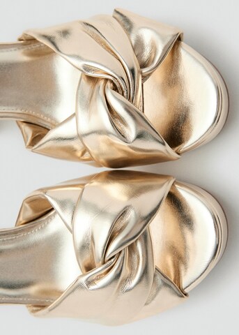 MANGO TEEN Sandals 'Bruna' in Gold