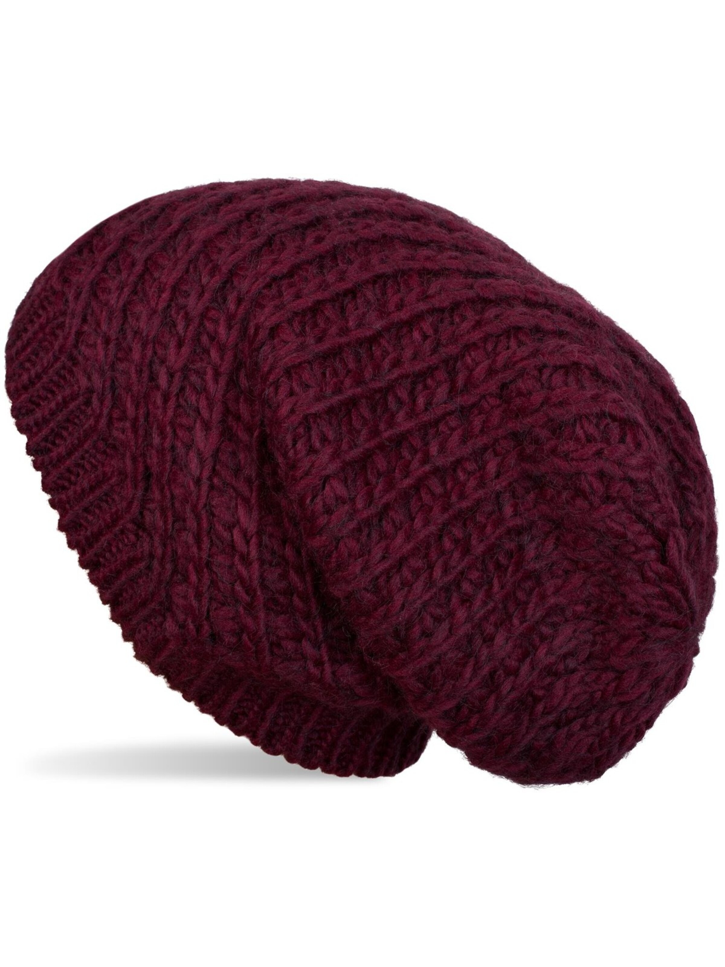 styleBREAKER Beanie 'Grobstrick Beanie Mütze' in 55-57 in Bordeaux, Item view