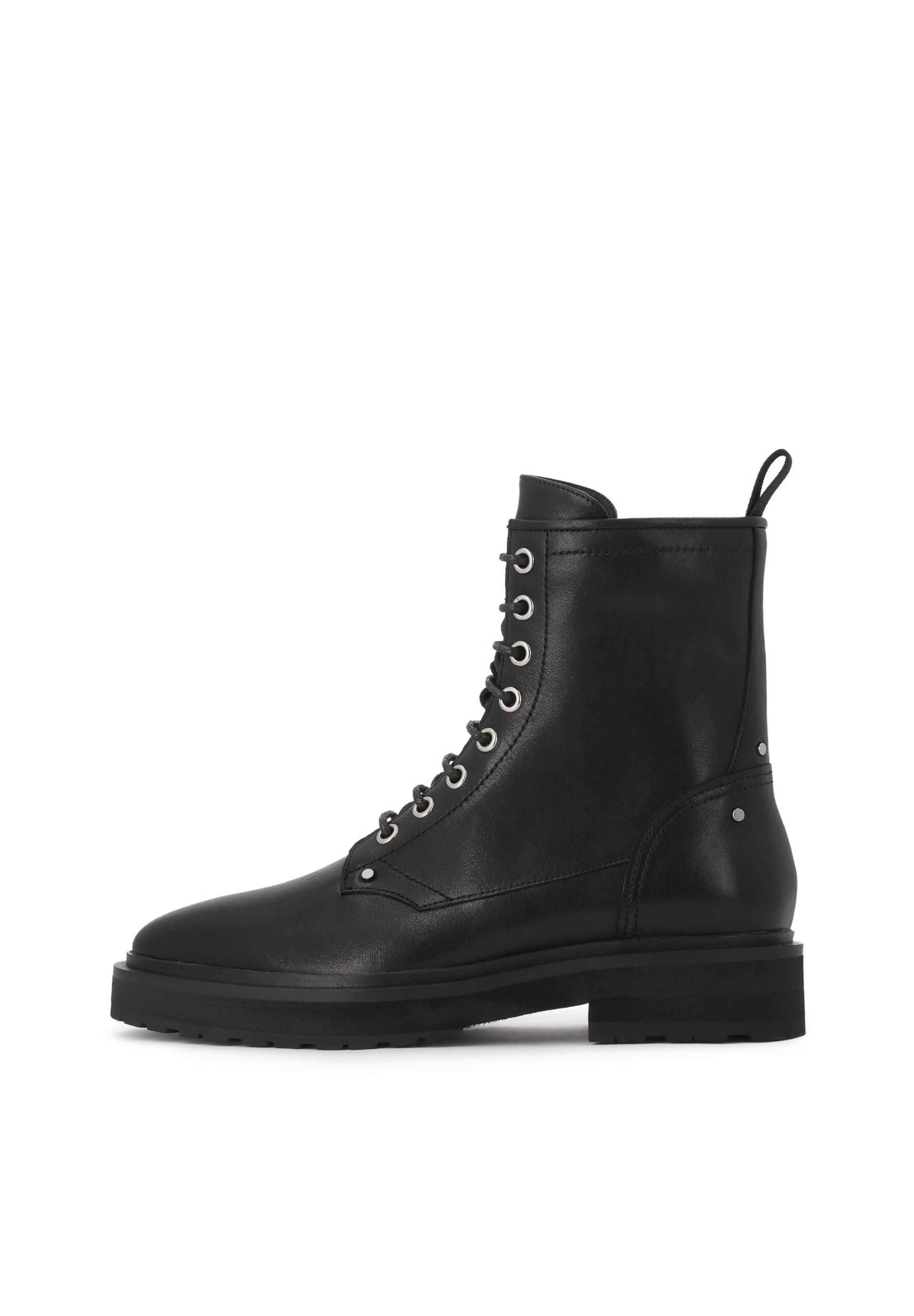 Kazar Schnürstiefelette in Schwarz: Vorderseite