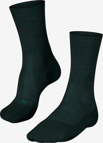 FALKE Sportsocken 'TK2 Explore Wool' in Grün: Vorderseite