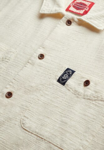 Superdry Regular fit Button Up Shirt in White