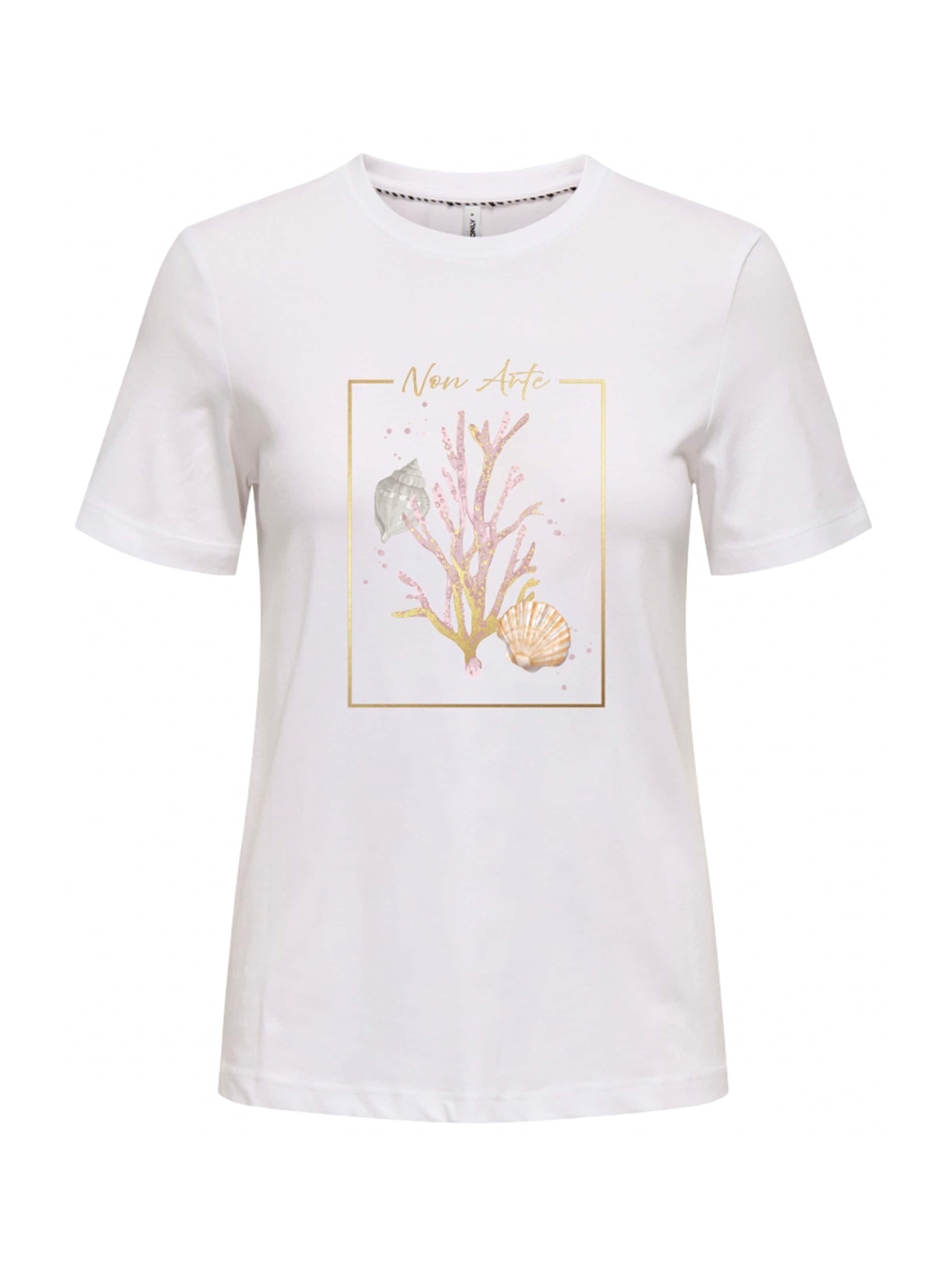 ONLY Majica 'ONLKITA' | bela barva: sprednja stran