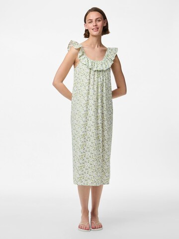Robe d’été 'PCFrona' PIECES en blanc : devant