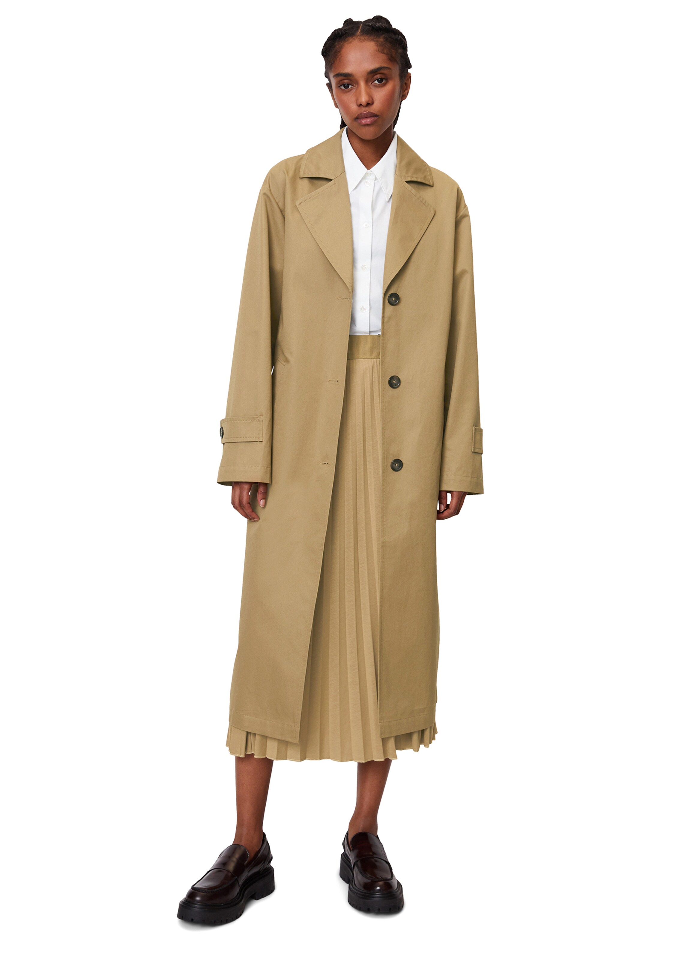 Marc O'Polo Демисезонное пальто в Коричневый