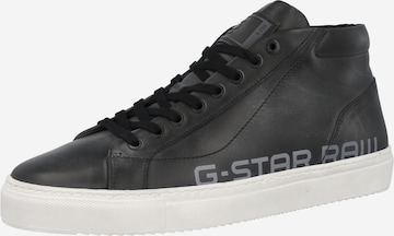 Sneaker înalt 'Loam Mid BSC' de la G-Star RAW pe negru: față