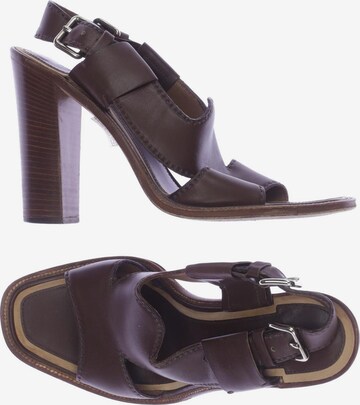 PRADA Sandals & High-Heeled Sandals in 37 in Brown: front
