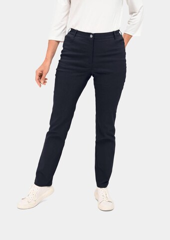 Regular Pantalon 'Carla' Goldner en bleu : devant