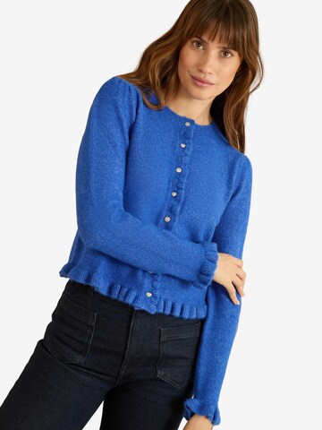 love & roses Πλεκτή ζακέτα σε μπλε: μπροστά