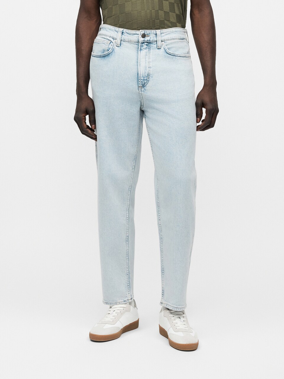 Tapered Jeans 'ARLO' de la BOSS pe albastru: față