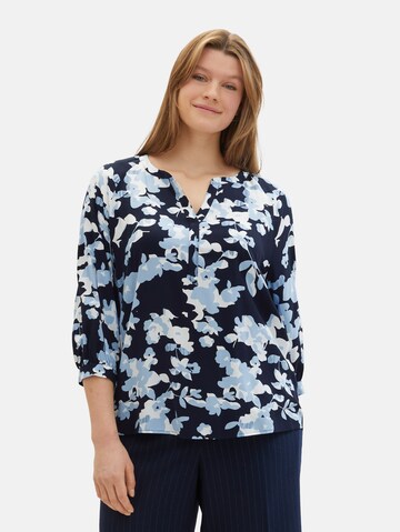 Tom Tailor Women + Bluse i blå