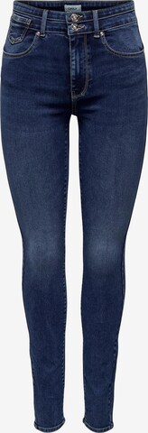 ONLY Slimfit Jeans in Blauw: voorkant