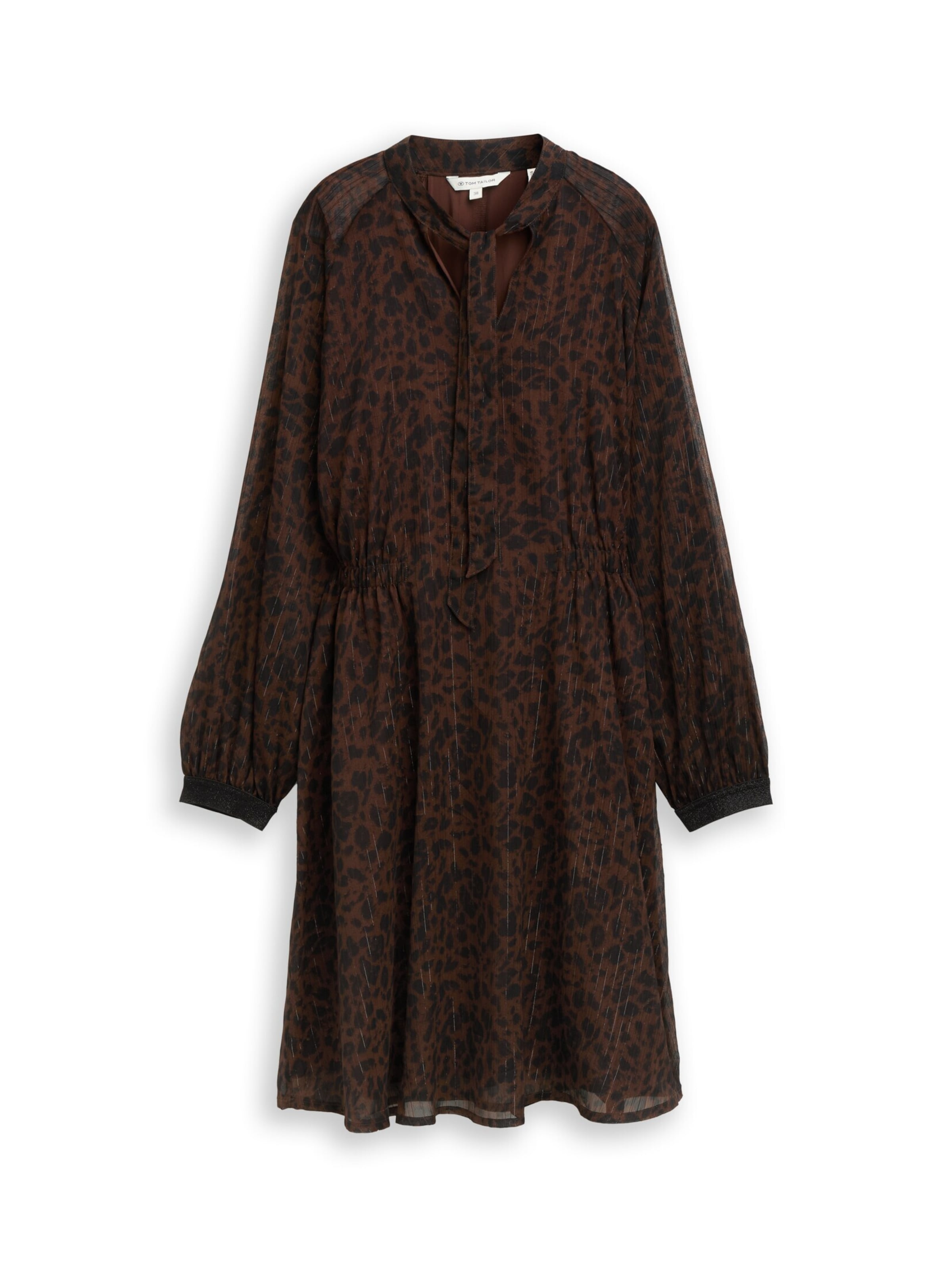 TOM TAILOR Jurk in Bruin: voorkant