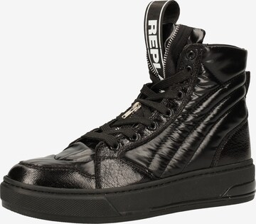 REPLAY High-Top Sneakers in Black: front