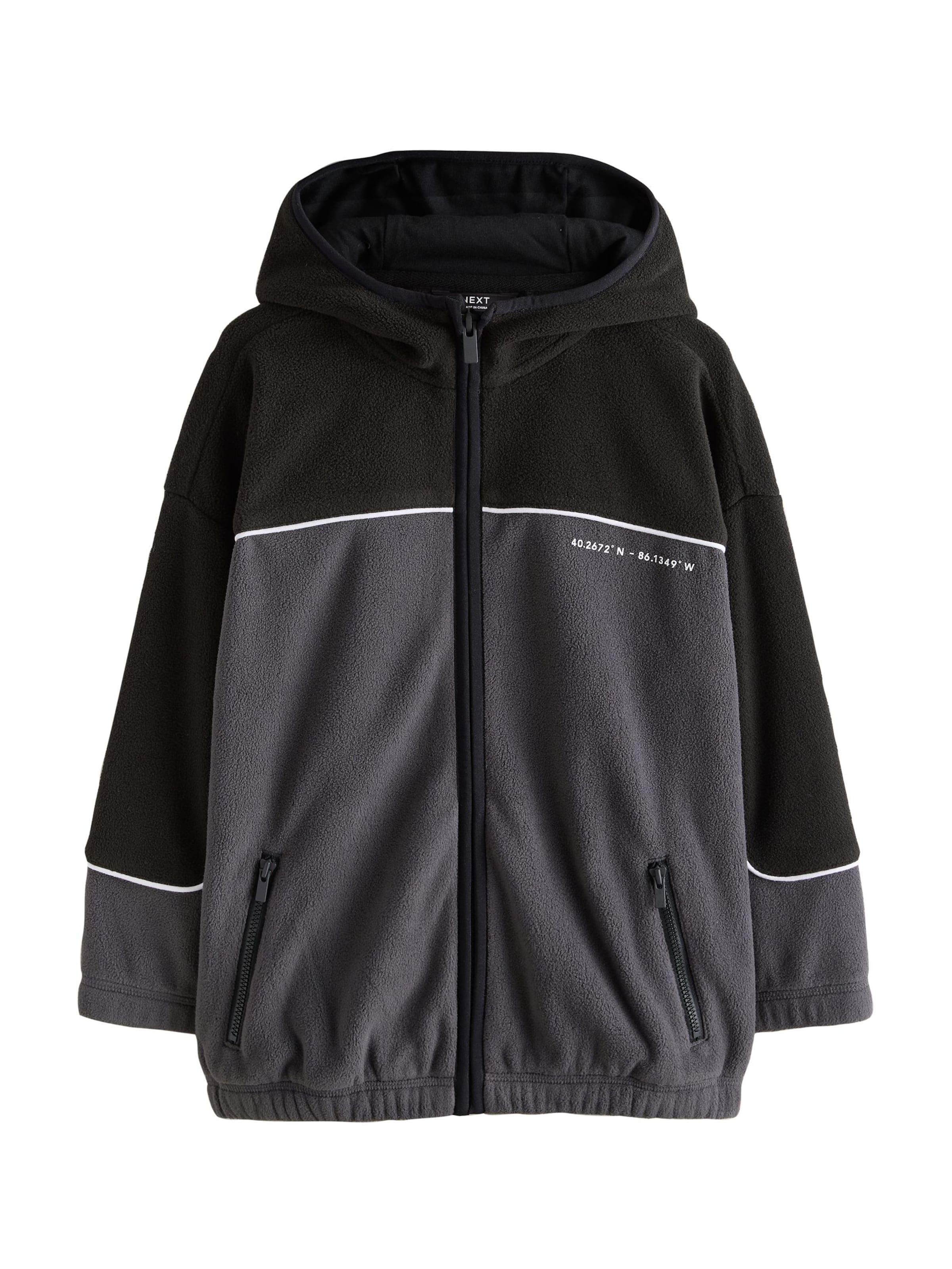 Next - Chaqueta polar en negro: frente