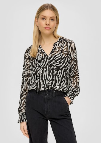 s.Oliver Blouse in Black: front