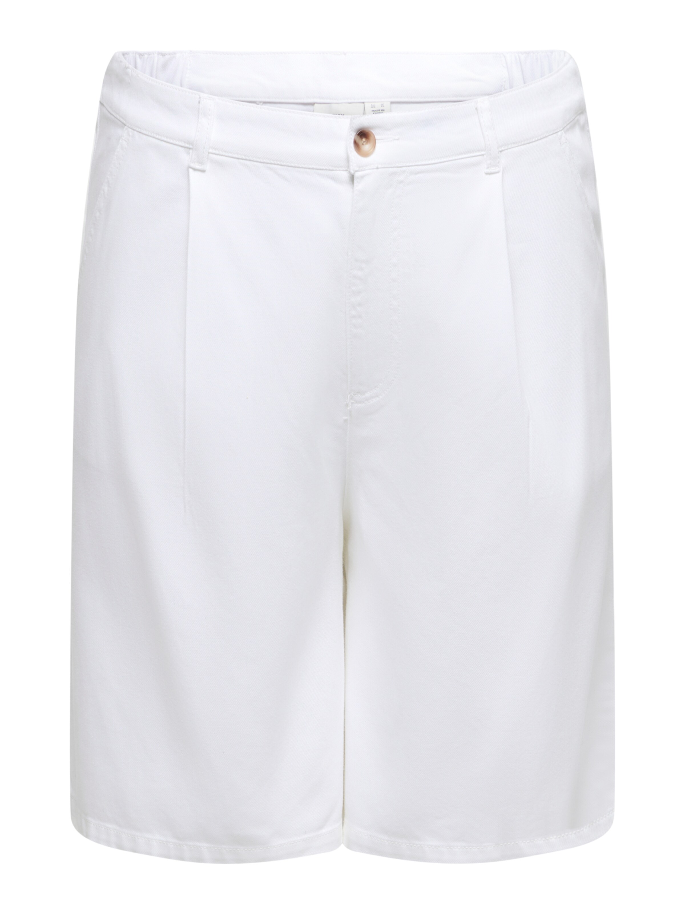 ONLY Carmakoma Loosefit Shorts 'CARDAVINA' in Weiß: Vorderseite