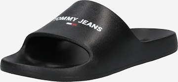 Saboți de la Tommy Jeans pe negru: față