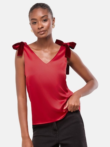 Lipsy Blouse in Rood: voorkant