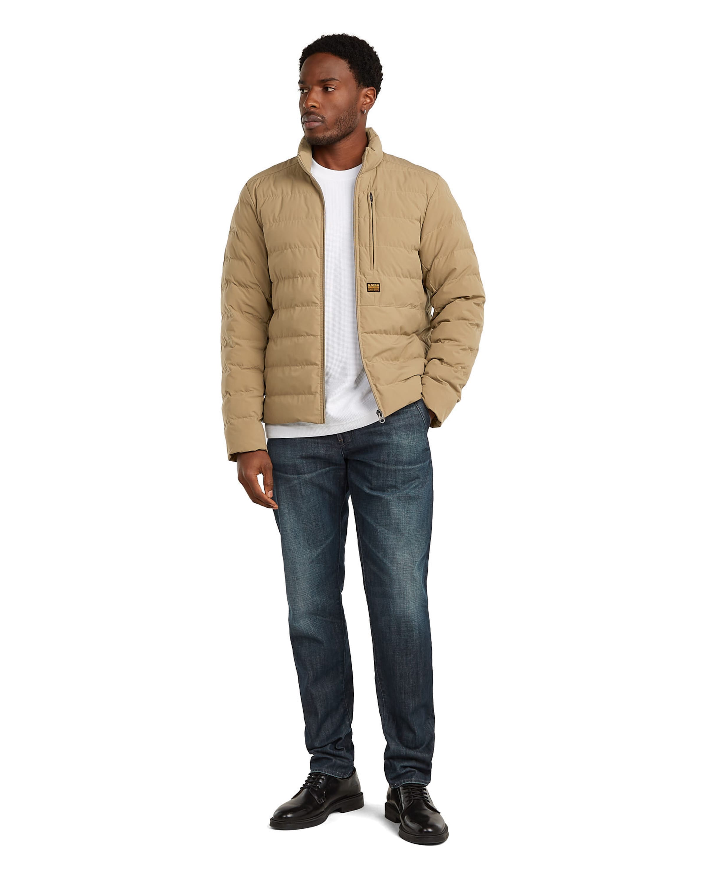 G-STAR Jackets-Puffer 'Foundation Liner Jacket ' in Beige