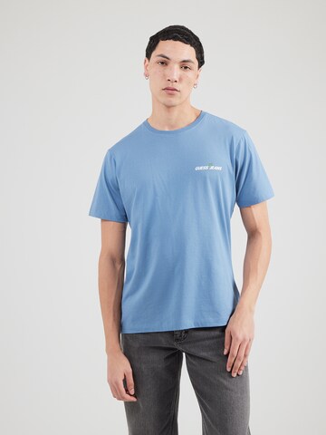 GUESS JEANS Koszulka 'WEST COAST HOTEL' w kolorze niebieski