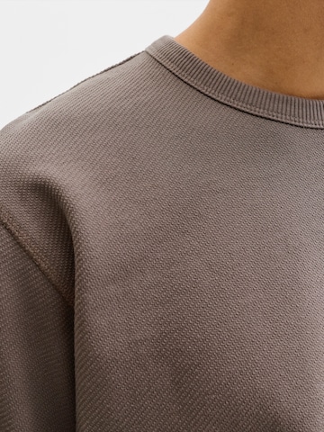 JACK & JONESSweater majica 'JJEDOVER' - smeđa boja