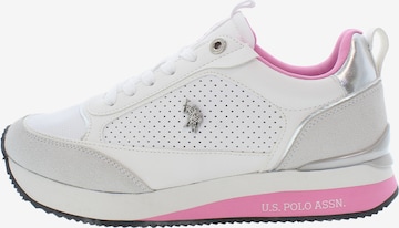 U.S. POLO ASSN. Sneakers laag 'FRISBY002W/5YN2' in Wit: voorkant