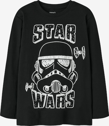 NAME IT - Camiseta 'NKMVolt Starwars' en negro: frente