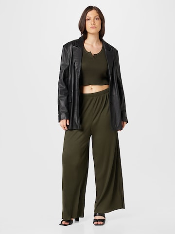 Loosefit Pantaloni 'Dion' de la ABOUT YOU Curvy pe verde