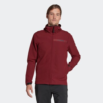 Veste outdoor ADIDAS TERREX en rouge : devant